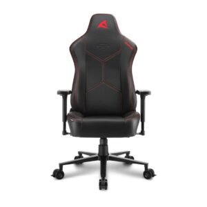 SHARKOON SKILLER SGS30 Gaming Chair - Black/Red | Ergonomic & Stylish Comfort