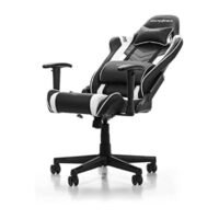 DXRacer Prince P132 Gaming Chair - Black/White | Ergonomic & Stylish Comfort