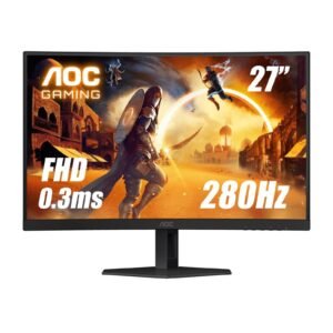 AOC C27G4ZE 27-Inch FHD Curved Gaming Monitor – 280Hz Refresh Rate with 0.5ms Response Time