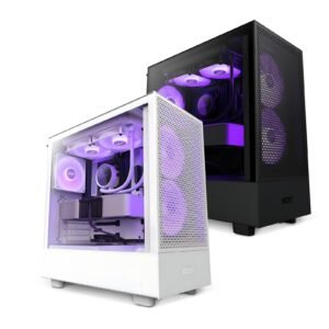 NZXT H5 Elite ATX Mid-Tower Case with Tempered Glass and Enhanced Airflow
