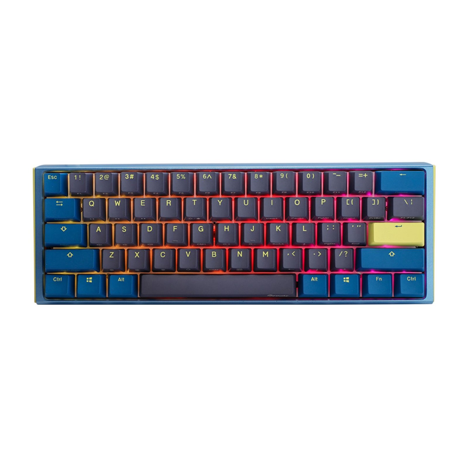 Ducky One 3 Mini RGB DayBreak Silver Switch Mechanical Gaming Keyboard – BlueYellow 2