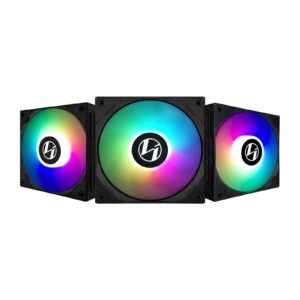 Lian Li ST120 ARGB 120mm Fan 3-Pack with Controller – Black
