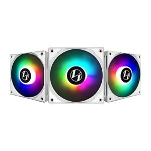Lian Li ST120 ARGB 120mm Fan 3-Pack with Controller – White