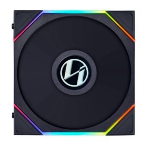 Lian Li UNI FAN TL LCD 140mm PC Cooling Fan - Single Pack (Black)