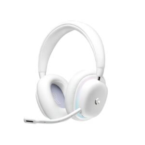Logitech G735 Wireless Gaming Headset – White, Sleek Design with Premium Sound and RGB Lighting
