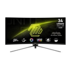 MAG 345CQR 2K Ultrawide Curved Gaming Monitor – Immersive 34-Inch QHD Display with 180Hz Refresh Rate