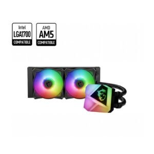 MSI MAG CORELIQUID C240 240mm ARGB Liquid CPU Cooler – High-Performance Cooling with Dual Fans