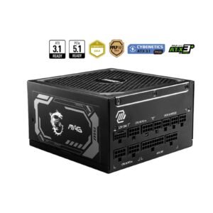 MSI MPG A1000G PCIE 5.0 1000W 80 PLUS Gold Fully Modular Power Supply Unit (PSU)