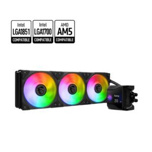 MSI MPG CORELIQUID D360 AIO Liquid Cooler – 360mm Radiator, 2.4" IPS Display, ARGB Fans