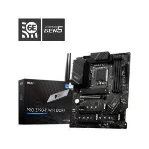 MSI PRO Z790-P WiFi DDR4 ATX Motherboard – Reliable Wireless Connectivity and Performance for Intel 12th13th Gen CPUs
