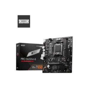 MSI Pro B650M-B AM5 mATX Motherboard – DDR5, PCIe 4.0, M.2 Slot, Realtek 2.5Gb LAN