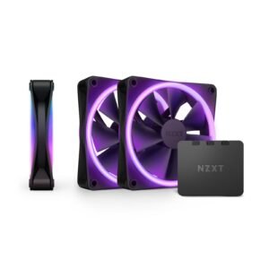 NZXT F120 RGB Duo Triple Pack Fan - Black with RGB Controller