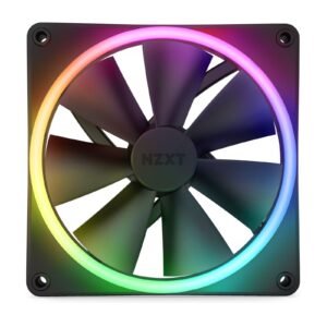 NZXT F140 RGB DUO 140mm Dual-Sided RGB Fan - Twin Pack, Black