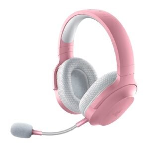 Razer Barracuda X Wireless Gaming Headset – Quartz Pink, Multi-Platform Compatibility with Lightweight Comfort