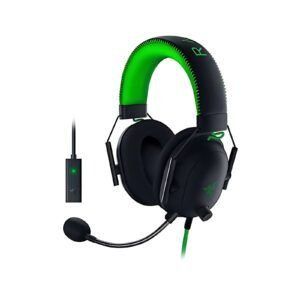 Razer BlackShark V2 Gaming Headset with USB Sound Card – Enhanced Audio Precision with THX Spatial Sound