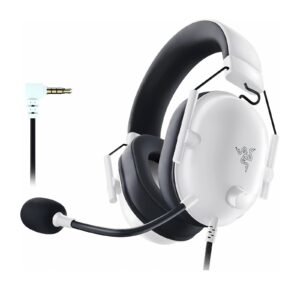 Razer BlackShark V2 X White Gaming Headset – Lightweight Comfort with THX Spatial Audio