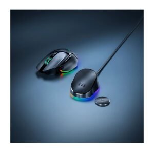 Razer Mouse Dock Pro with Wireless Charging Puck – Magnetic Charging & 8K Hz HyperPolling