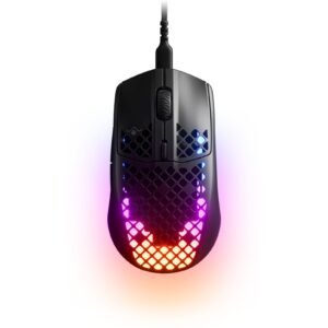 SteelSeries Aerox 3 Onyx Wired Gaming Optical Mouse – 8500 DPI, 6 Programmable Buttons