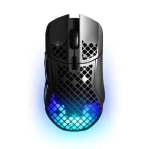 SteelSeries Aerox 5 Wireless Gaming Mouse – Ultra-Lightweight, 400 IPS, 9 Programmable Buttons, AquaBarrier Protection