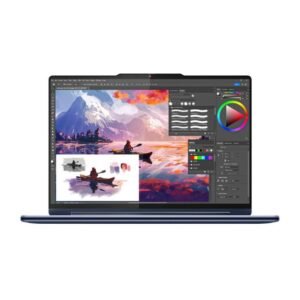 Lenovo Yoga 9i 2-in-1 Laptop – Intel Core Ultra 7-155H, 16GB RAM, 2TB SSD, 14” 2.8K OLED Touchscreen with Pen, Backlit Keyboard, Windows 11 – Cosmic Blue