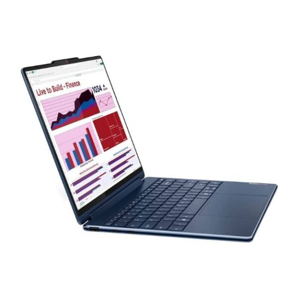 Lenovo Yoga 9i 2-in-1 Laptop – Intel Core Ultra 7-155H, 16GB RAM, 2TB SSD, 14” 2.8K OLED Touchscreen with Pen, Backlit Keyboard, Windows 11 – Cosmic Blue