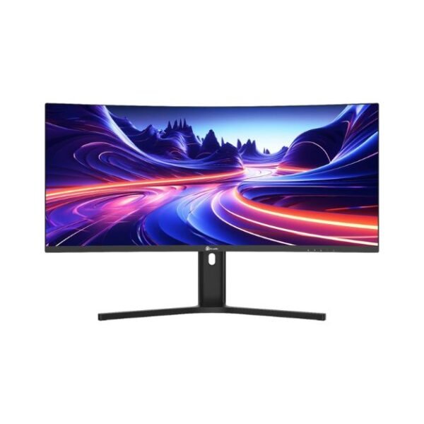 GameTek Rogue 34" VA WQHD 180Hz Curved Gaming Monitor – Ultra-Wide, 1ms, HDR, FreeSync, Black