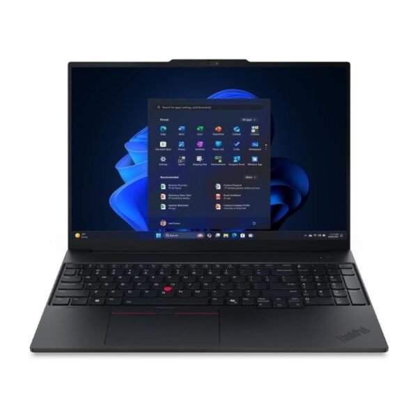 Lenovo ThinkPad E16 Gen 3 Business Laptop – Intel Core Ultra 7 255H, 16GB RAM, 512GB SSD, Intel Arc Graphics, 16" WUXGA Display, Backlit ENG/ARB Keyboard, Black + Laptop Bag