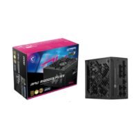 MSI MPG A1000GS PCIe 5.0 Fully Modular 1000W Power Supply – 80 PLUS Gold, Zero Fan Mode, FDB Cooling, Black